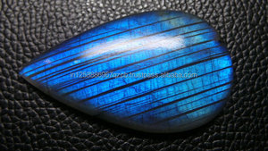 Cuentas sueltas en forma de pera de labradorita de Fuego Azul Natural de 10x16mm, piedras preciosas de rubí hechas a mano para la fabricación de joyas, uso de collar negro - Product Image 2