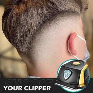 Kit de Corte de Pelo Inalámbrico a Prueba de Agua para Uso Doméstico con Cuchilla Curva de Acero Inoxidable, Afeitadora de Cabeza Impermeable IPX7 para Recortadora de Pelo - Product Image 4