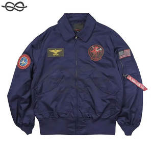 Printemps Patch pilote vol vêtements décontractés hommes léger Bomber manteau mince veste élégant patchs Aviation inspiré vêtements d'extérieur - Product Image 1