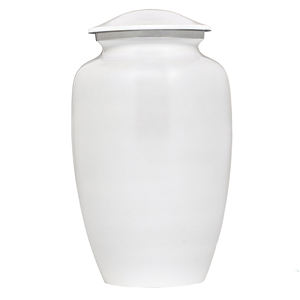 แจกันเก็บขี้เถ้าของมนุษย์สำเร็จรูปสีขาวเรียบและมันวาวแจกันโกศขนาดผู้ใหญ่ขายดี - Product Image 2