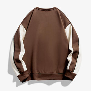 Sweat-shirt à col rond tendance streetwear pour homme automne 2025, personnalisable, patchwork hip-hop, broderie, lavage, tissage chaud, sweat-shirt d'hiver - Product Image 4