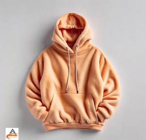 Sweat à capuche surdimensionné unisexe Heavy 350 GSM Fleece Windproof and Breathable Soft and Comfortable Winter Solid Pattern Hooded - Product Image 6