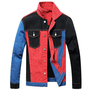 Veste en jean pour homme en coton 100% pour l'hiver, vente en gros, personnalisable, imperméable et respirante - Product Image 1