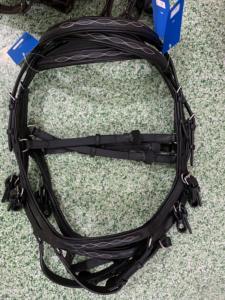 Micklem Deluxe Competition Horse Brida Cuero marrón y PVC Plegable Western Halter Headstall Horse Equipment - Product Image 2