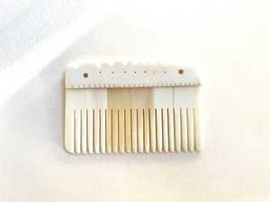 Bone <b>Hair</b> <b>Comb</b> With Stylish Horn Handle Customizable Size for Home Travel Use for Hotels Logo Design - Product Image 3