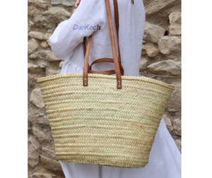 Panier français de qualité supérieure | |   Panier de marché XL | |   Panier marocain fait main | |   Sac en paille marocain | | - Product Image 1