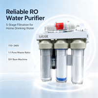 Nuevo Sistema de Filtro de Agua por Ósmosis Inversa Eléctrico de 5 Etapas para Debajo del Fregadero, de Acero Inoxidable, 800 GPD, Autolimpiante, con Doble Filtro, Modelo 2026