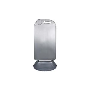Hot Sale Plastic HDPE Gray Advertising Bollard Water Filled Base 55 X 110 X 7 cm Display Stand Double-Side <b>Printing</b> Weatherproof - Product Image 1