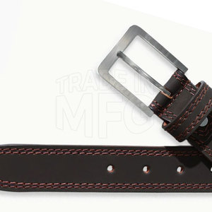 Personalizable precio al por mayor de fábrica de los hombres de cuero hecho vestido pantalón cinturones con hebilla para la venta - Product Image 5