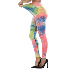Pantalons de yoga pour femmes taille haute Gym Sport Leggings sans couture tendance vêtements de sport pour femmes 2024 tie dye imprimé Leggings - Product Image 4