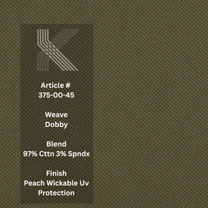 97% algodón 3% Spandex tejido elástico-Sarga Premium para prendas de vestir y bolsos inferiores teñido liso con función de lavado - Product Image 1