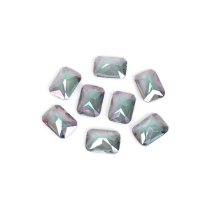 พลอยโทแพซธรรมชาติ 1 ชิ้น ขนาด 14x10 มม. ทรงแปดเหลี่ยม น้ำหนัก 5.05 กะรัต สำหรับทำเครื่องประดับแฮนด์เมด ต้นกำเนิดจากประเทศพม่า สีชมพู/เขียว - Product Image 4