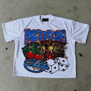 300 GSM hombres Casual gimnasio Fitness Oversize camisetas gota hombro ácido lavado camisetas de manga corta - Product Image 3