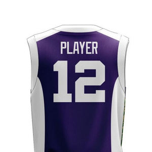 Uniforme de basket-ball de vêtements de sport pour hommes de couleur violette Logo personnalisé Maillot de basket-ball de sport de qualité supérieure et uniforme short - Product Image 6