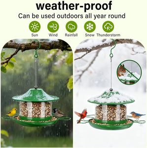 Comedouro Personalizado JH-Mech para Pássaros Selvagens com Suporte para Sementes, Conjunto Universal em Aço Carbono, Comedouro Suspenso Ajustável para Exterior - Product Image 3