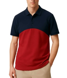 Polo Homme Personnalisé Streetwear Brodé 100% Coton, Haut Imprimé Oversize Style Rugby, T-shirts Polo Homme de Haute Qualité - Product Image 1