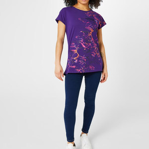 Nueva Llegada Verano 2024 Camiseta Ecológica Transpirable de Secado Rápido Ajustada de Color Sólido para Mujer Personalizable Moda Profesional - Product Image 2