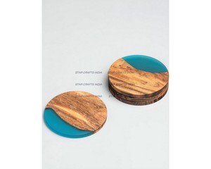 Handcraft Acacia Best Coasters for Drinks Acacia Wood Best Coasters Eco-friendly Drink Best Coasters for Glass & Candles - Product Image 6