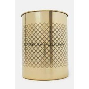 Cubo de basura de metal ligero ecológico con una construcción moderna adecuada para cocinas, baños o dormitorios compactos - Product Image 2