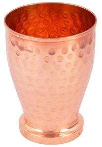 Vaso de Cobre Martillado Hecho a Mano |   Vaso Tradicional de Cobre para Agua, Jugo o Cóctel - Product Image 2