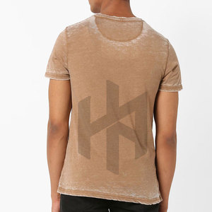 Service OEM T-shirts délavés à l'acide sur mesure Vente en gros T-shirts délavés à l'acide pour hommes légers à vendre - Product Image 3