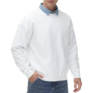 Custom Printed Logo High Quality 100% Cotton Oversized Sweatshirt Vintage Crewneck <b>Thermal</b> <b>Top</b> for Men for Winter - Product Image 1