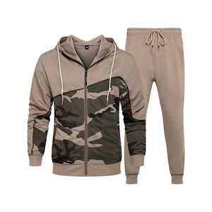 Ensemble de survêtement de sport d'hiver pour homme 2022 avec capuche, design personnalisé, 100% coton molletonné respirant - Product Image 3