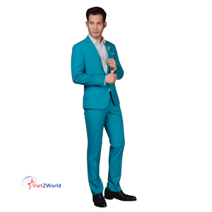 Personnalisé de haute qualité 100% laine hommes simple boutonnage costume d'affaires nouveau Style de mode respirant-Made in Viet Nam - Product Image 1
