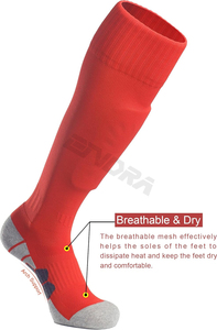 Custom Padded Heel Knee <b>Socks</b> with Moisture Wicking for Baseball 100% <b>Polyester</b> Enhances Performance - Product Image 5