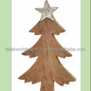 Árbol de Navidad de madera para decoración Adornos de árbol de Navidad Suministros de decoración de Navidad Falak World Export - Product Image 4