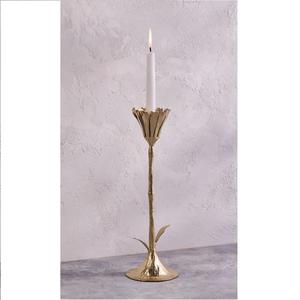 Bougeoir en métal pour éclairage et décoration d'intérieur Bougeoir décoratif élégant à finition antique - Product Image 2