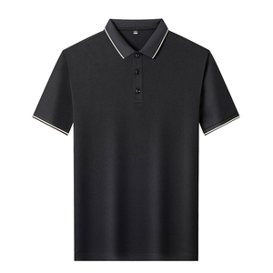 Polo personalizado de alta pureza para hombre, suave y cómodo tejido de punto, antiarrugas, tamaño específico para el nombre del logotipo del personal de la empresa - Product Image 2