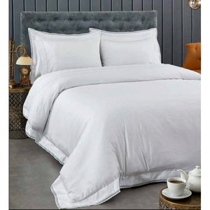 Juego de Ropa de Cama King Size de Lujo de 6 Piezas, Moderno, de Satén de Algodón, con Funda Nórdica y Sábana Ajustable con Bordado, para Uso Doméstico - Product Image 3