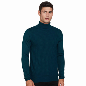 Pull à col roulé épais pour homme en laine mérinos 100% Pull à col roulé pour homme Taille plus Pull à col haut - Product Image 3