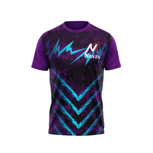 T-shirt pour homme à manches courtes respirant, col rond, imprimé en relief, 100% coton - Product Image 1