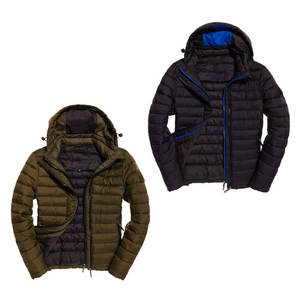 Chaqueta Parka cálida de invierno 2024 para hombre, abrigos acolchados con capucha y cremallera en lona, chaqueta acolchada de moda especial al por mayor - Product Image 6