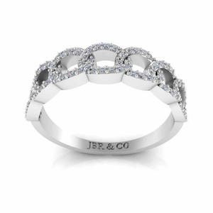 แหวนเพชรเม็ดกลม925เงินประสานสำหรับผู้หญิงแหวนหมั้นแฟชั่นสุดหรูขายส่ง - Product Image 5