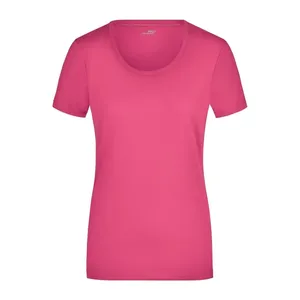 T-shirt da donna personalizzata girocollo in tessuto elasticizzato per articoli promozionali - Product Image 5