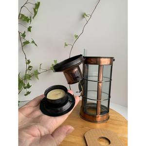 Faroles de Ramadán Kareem de cobre y vidrio de alta calidad que cultivan un ambiente de reverencia y paz - Product Image 4