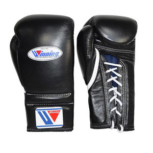 Gants de boxe Winning Style personnalisés avec logo, en cuir de vachette véritable, à lacets, pour entraînement et sparring, 8oz-16oz, vente en gros - Product Image 6