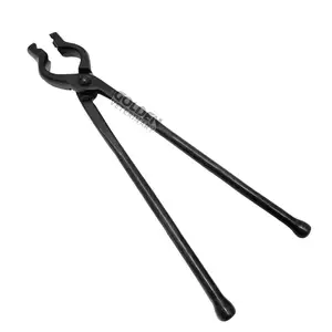 Blacksmith Tongs high Quality V bit tongs Custom Logo Blacksmith v-bit Bolt Forge Bladesmith Tongs