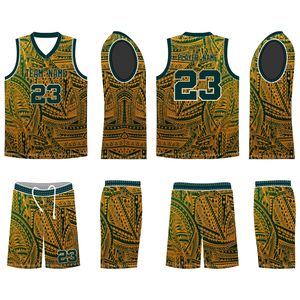 Uniforme de basket-ball en maille vintage de haute qualité pour hommes Short en jersey respirant Style rétro impression numérique All-Team Made America - Product Image 1