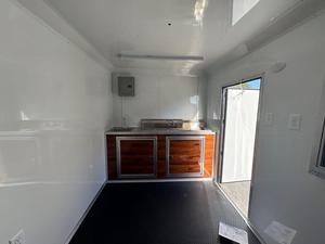 จัดส่งฟรี10FT รถพ่วงอาหารทาโก้และเบอร์ริโตะสำหรับขายอาหารเม็กซิกันครัวสตรีทฟู้ดที่มีอุปกรณ์ครบครันสำหรับการเริ่มต้นธุรกิจและจัดเลี้ยง - Product Image 5