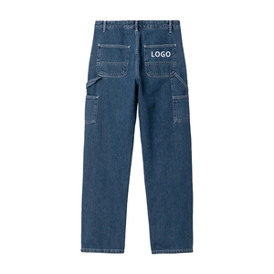 Pantalones Vaqueros Holgados de Alta Calidad para Hombre, Pantalones Vaqueros Casuales de Moda, Pantalones Vaqueros Rectos de Mezclilla, Pantalones Vaqueros Holgados con Logotipo Personalizado para Hombre - Product Image 2