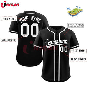 ชุดเสื้อเบสบอลคอวีผ้าโพลีเอสเตอร์สำหรับผู้ใหญ่เสื้อกีฬาผ้าโพลีเอสเตอร์สำหรับ100% สามารถปรับแต่งได้ปรับแต่งได้ - Product Image 5