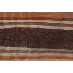 พรมตุรกีขนาดเล็ก 2.8x4 ฟุต พรมวินเทจ พรมลายเรขาคณิตสีส้มคิลิม - Product Image 4