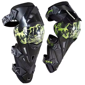 Genouillères de moto Minghui K12, taille unique, en PP, protection professionnelle, épaisses, fermeture à bouton, <span class=keywords><strong>coque</strong></span> rigide, réglables - Product Image 5