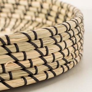 Gorgeous Seaweed & Capiz Shell <b>Round</b> <b>Tray</b> Handwoven Mother of Pearl with Seagrass Decorative <b>Tray</b> for Home Decor - Product Image 4