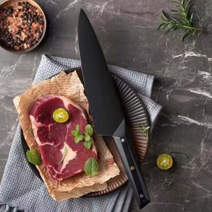 Couteau de chef professionnel de qualité supérieure, lame de 8 pouces, acier inoxydable, acier damas, avec étui - Product Image 3