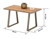 Ensemble de meubles d'extérieur modernes démontables de haute qualité SIENA, capacité 4 personnes, structure en aluminium, résistant aux UV et aux intempéries